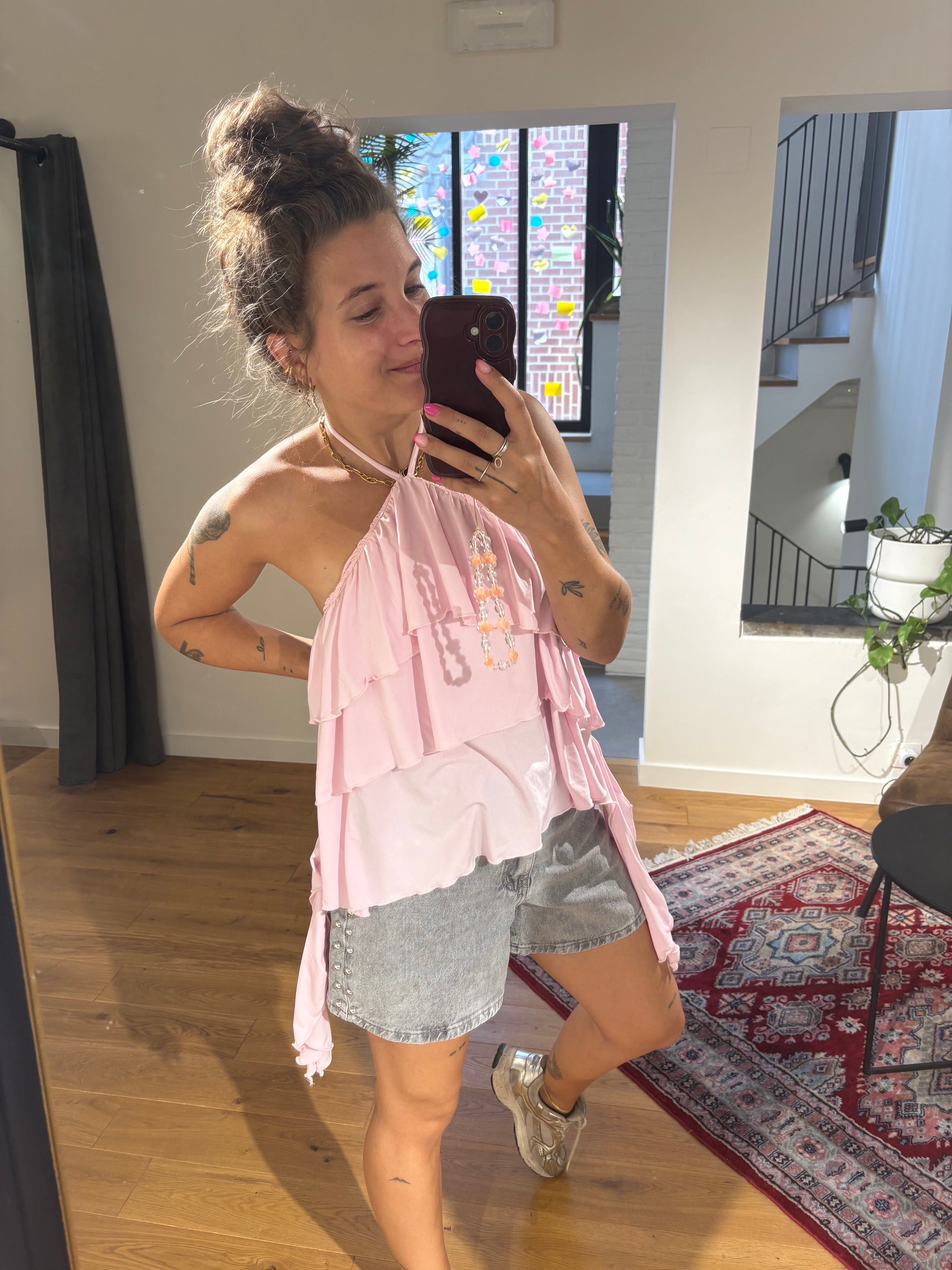 Top Camille Pink